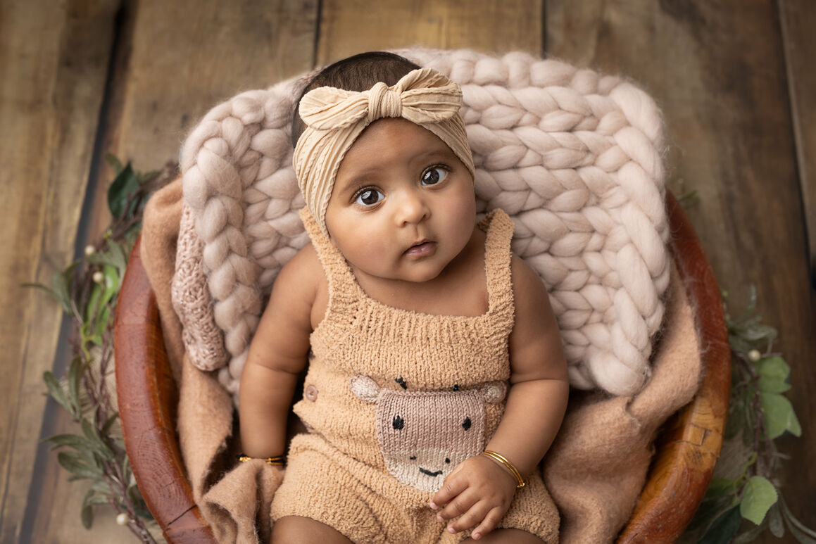 Séance photo bébé de 5 mois