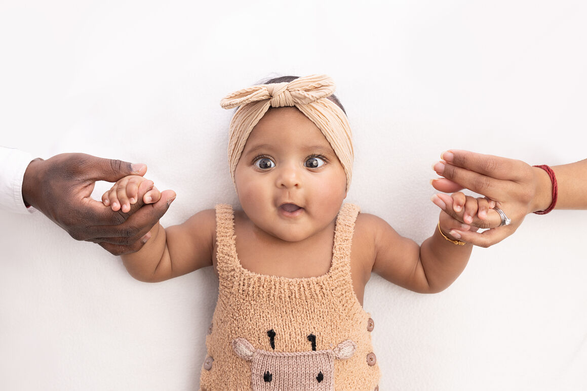 Séance photo bébé de 5 mois