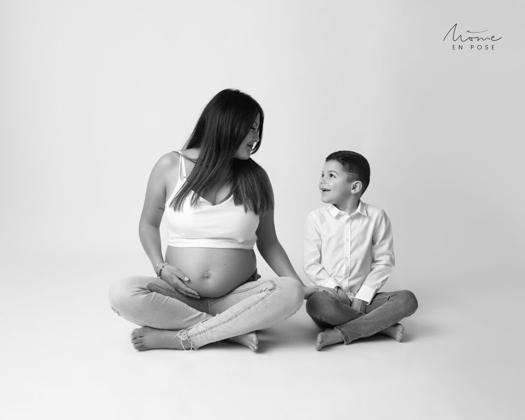 Shooting grossesse avec vos ainés