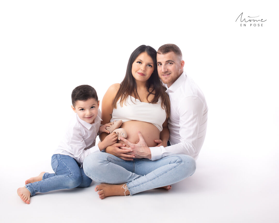 Shooting grossesse avec vos ainés