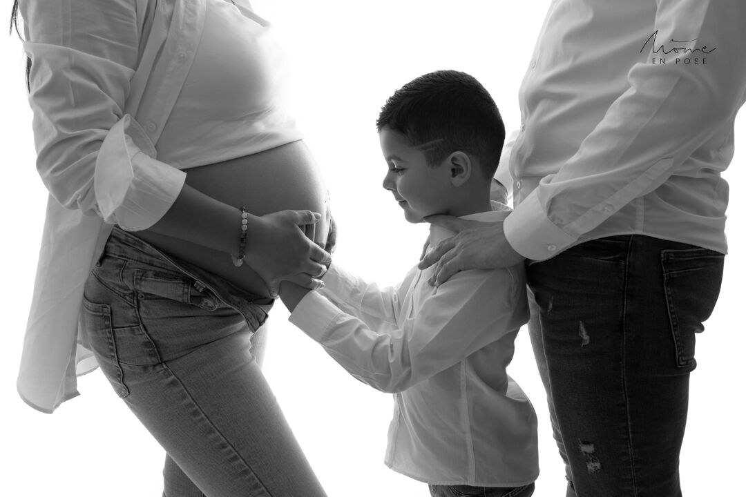 Shooting grossesse avec vos ainés