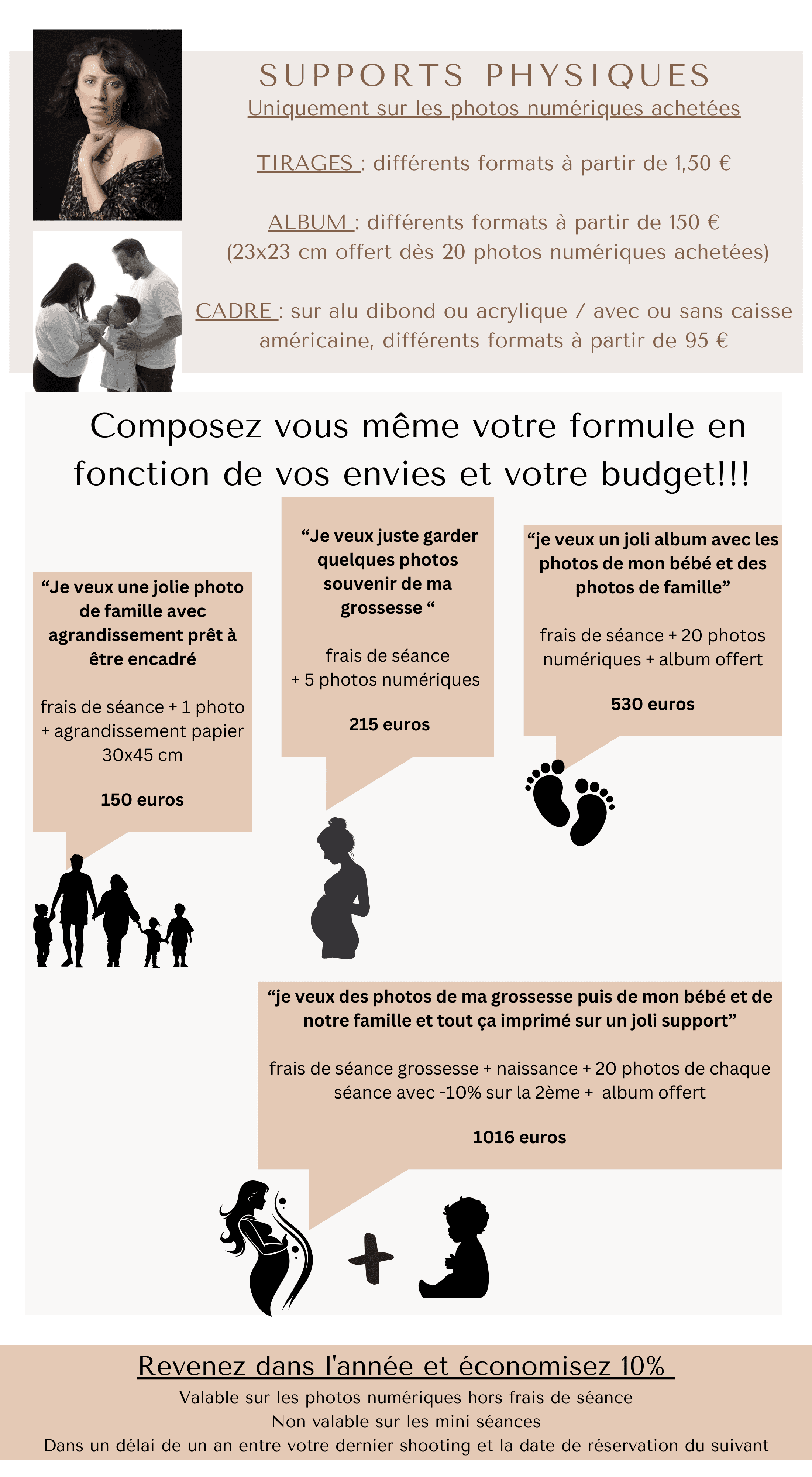 Tarifs Mome en pose 2023