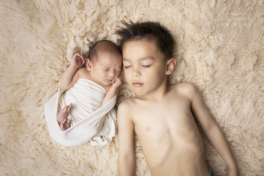 Séance naissance - Les photos avec les ainés