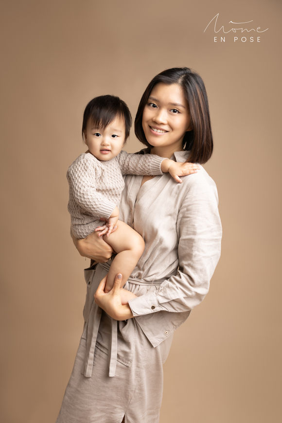 Séance un an de bébé en studio