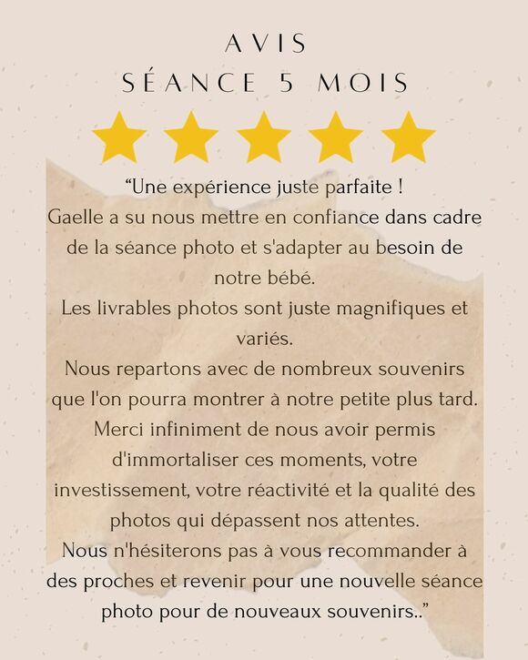 Séance photo bébé de 5 mois