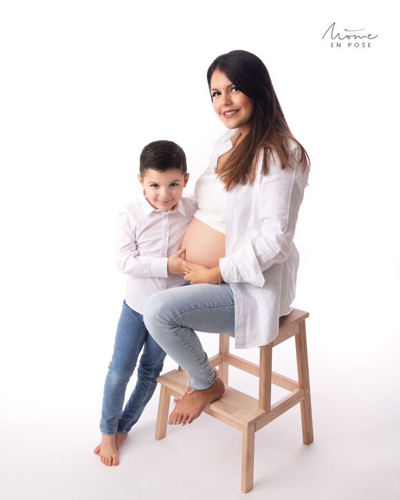 Shooting grossesse avec vos ainés